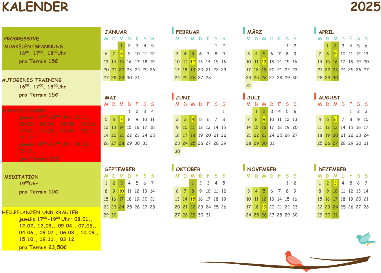 Termine 2025
